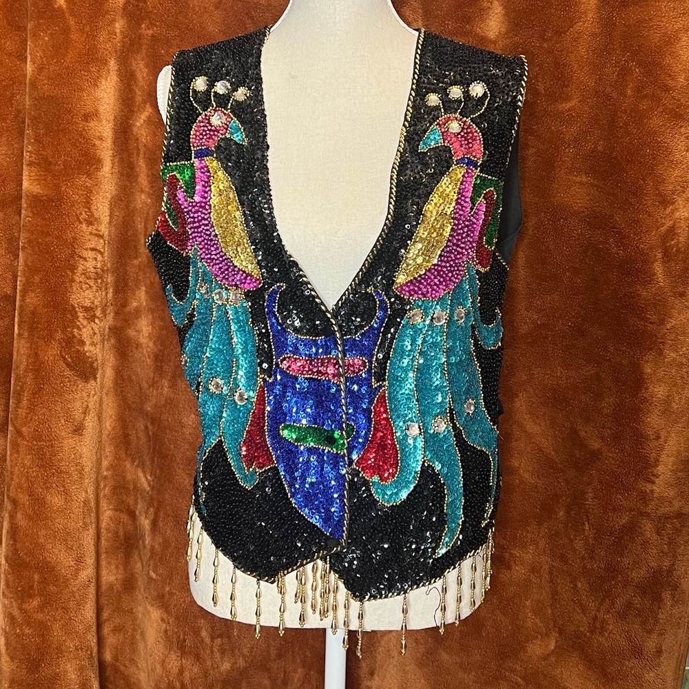 True Vintage Halsey Collection Beaded Vest